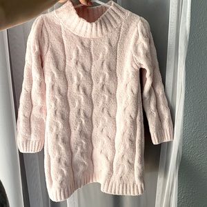 3t cat and jack sweater dress. Soft pink.